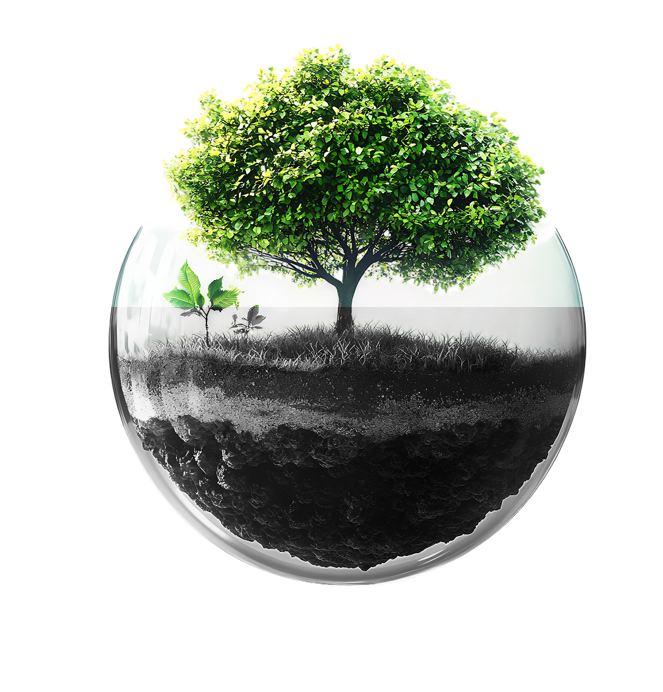Дерево в стеклянной сфере
